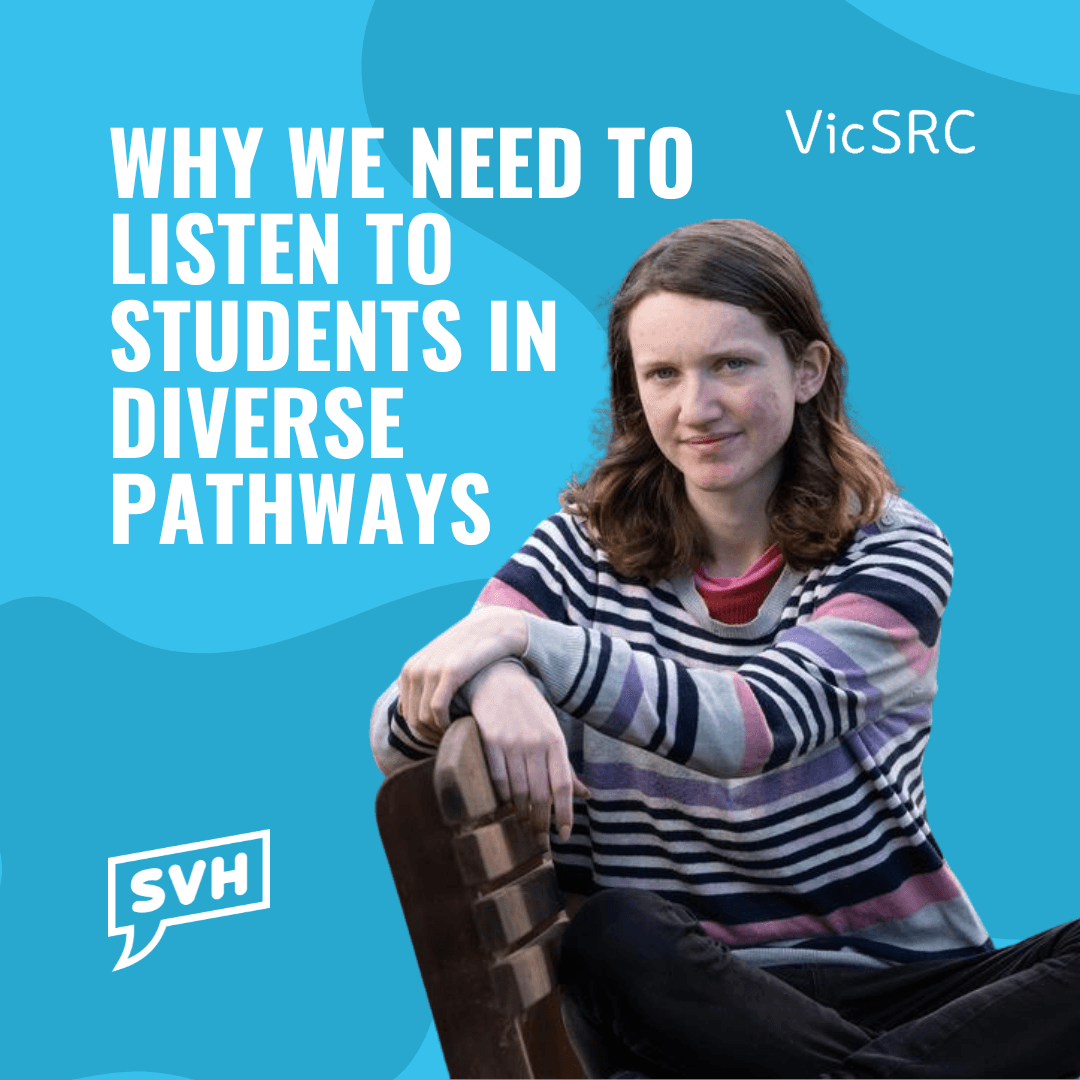 Imogen blue graphic why we need to listen to students in diverse pathways