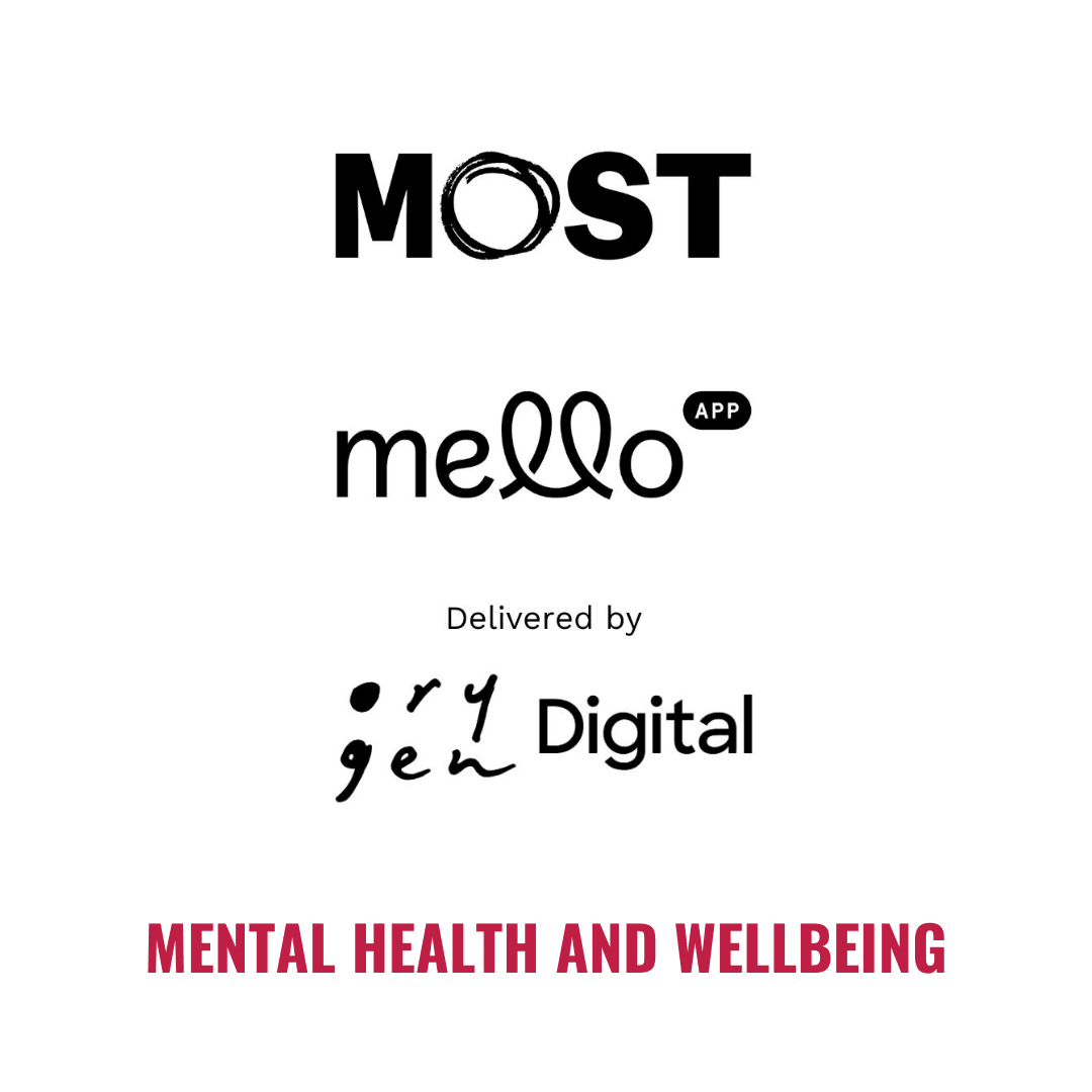 This is the orygen digital logo with the mental health and wellbeing heading.